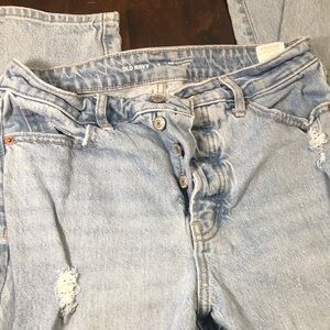 Old Navy Distressed Light Blue skinny Jeans